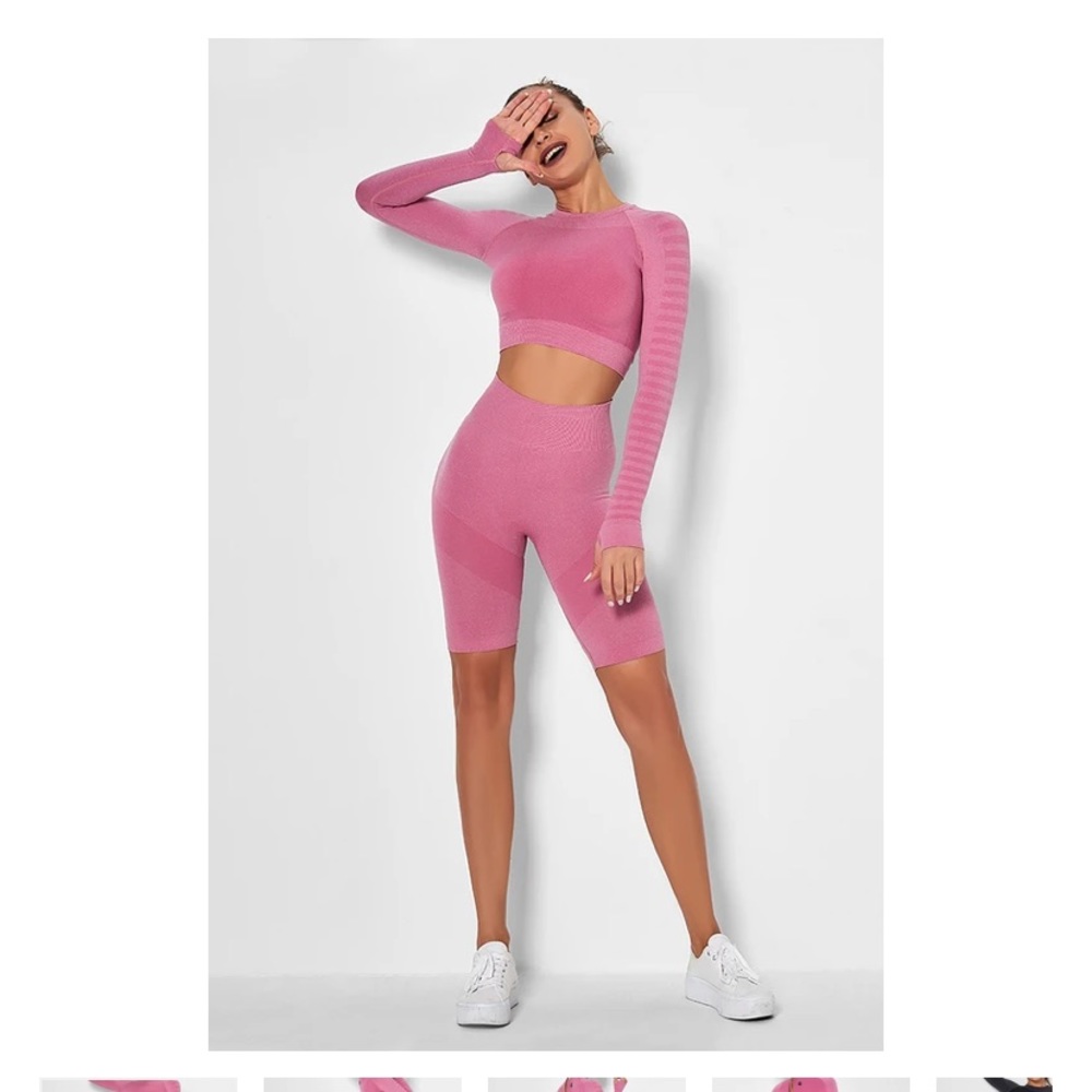 Long Sleeve Cropped Top Training Set